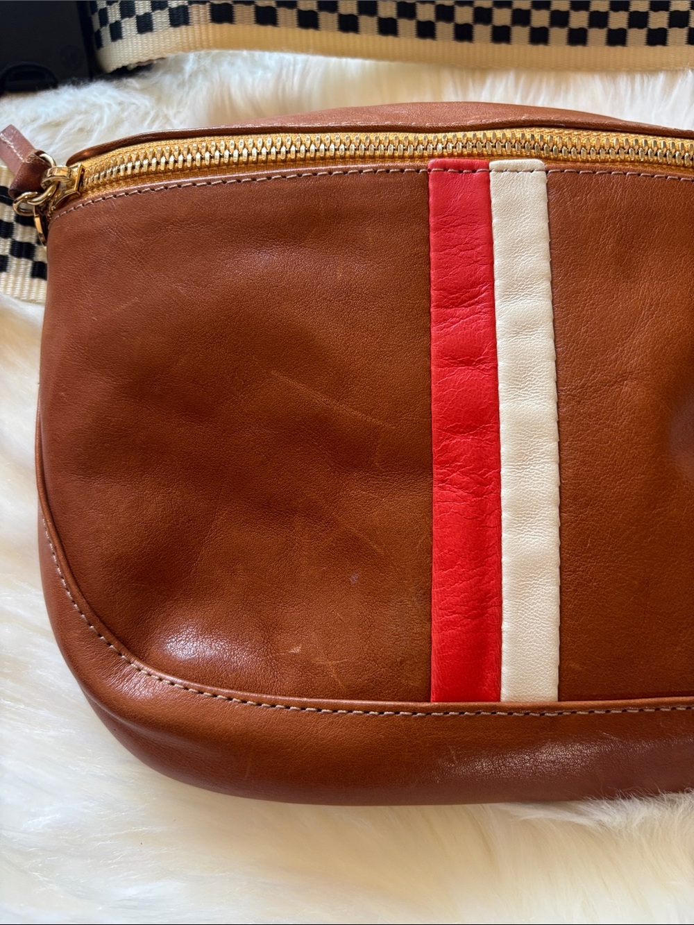 Clare V. x MOTHER Fanny Pack in Breton Stripe - Picture 5 of 8